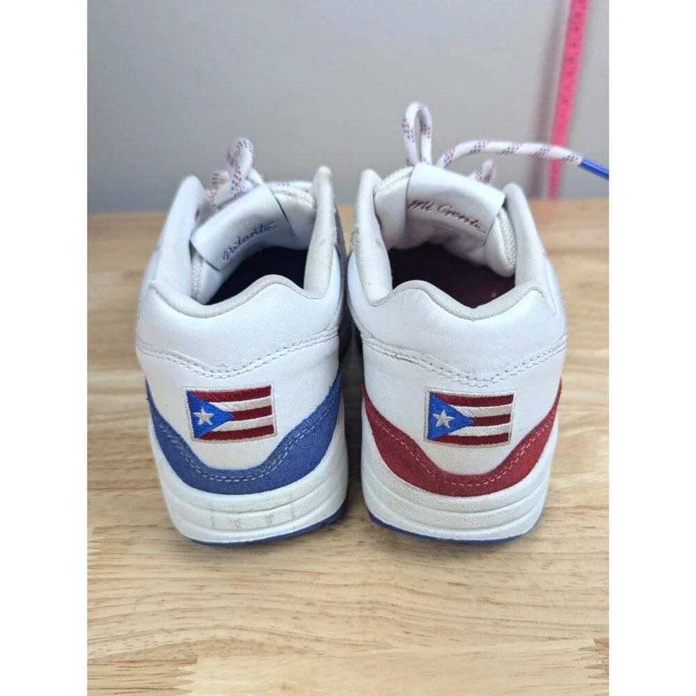 Nike | Air Max 1 Puerto Rico Pa'lante White Red Blue Sneakers Womens Size W 5.5